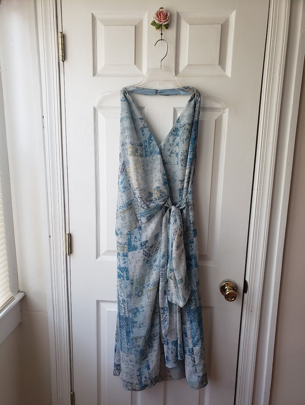 Blue Boho Halter Dresd